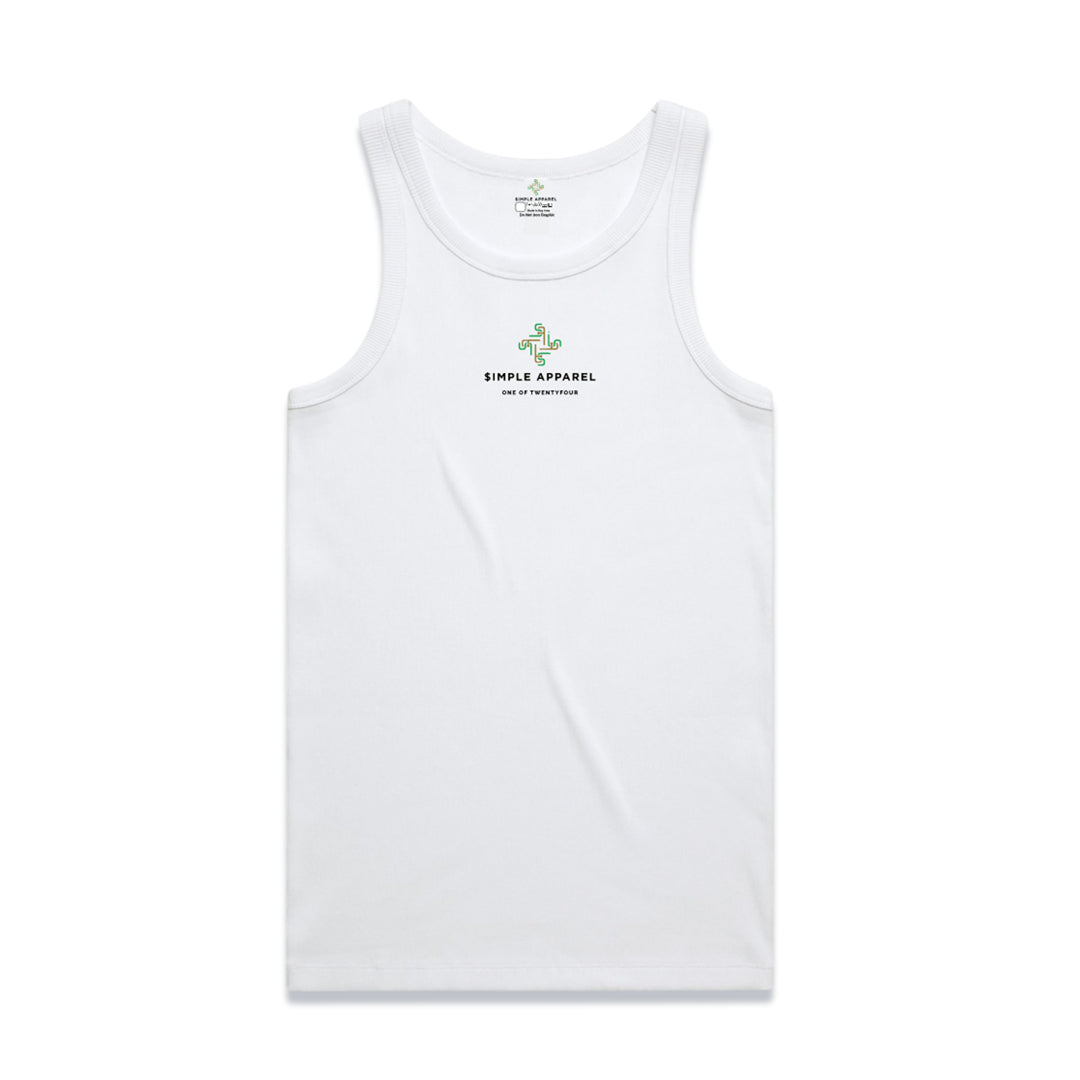 Classic White Tank Top with Logo (AUGUST ONLY)